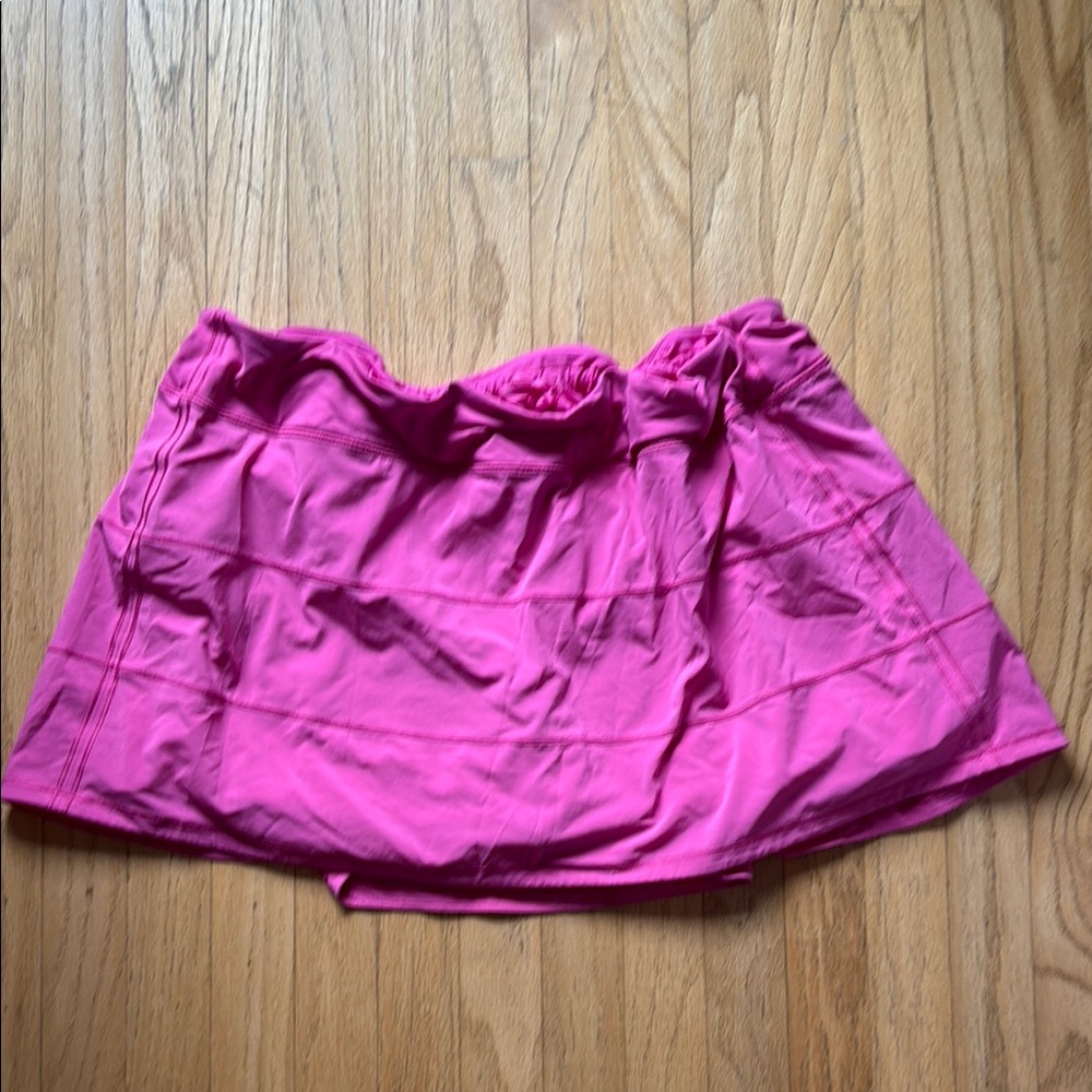 Lululemon pink lipstick athletic skort